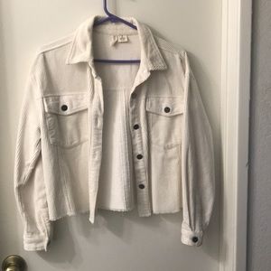 White corduroy jacket